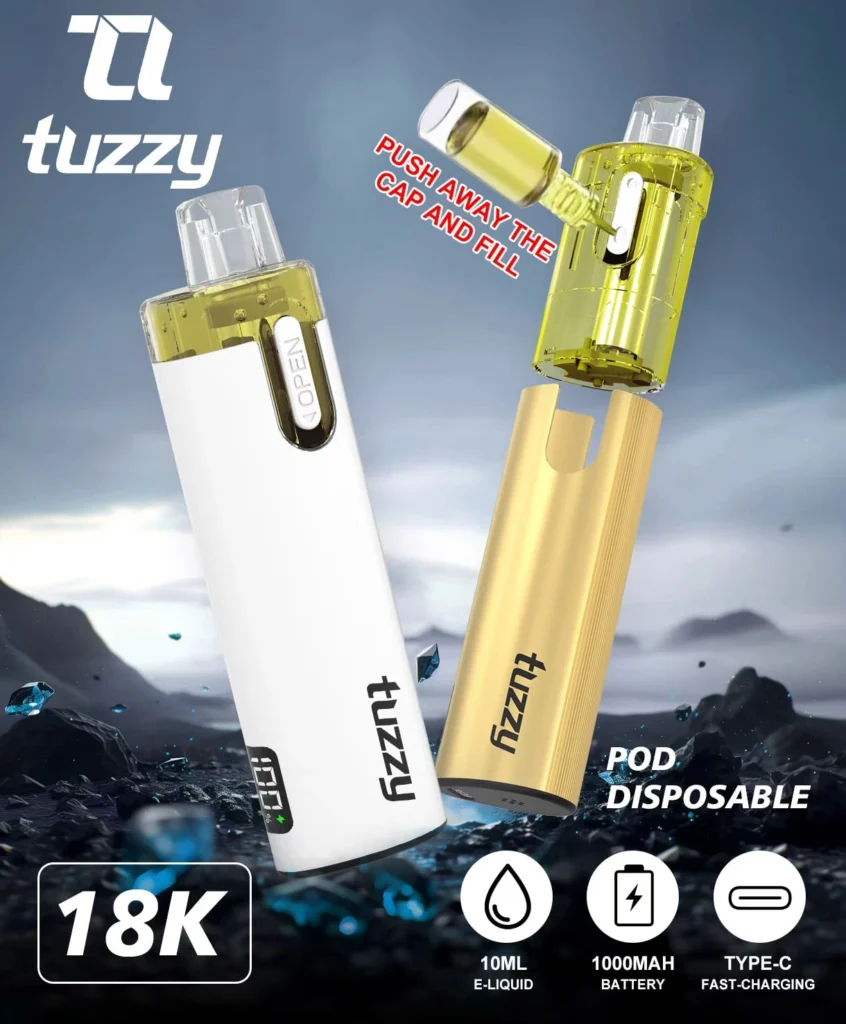 tuzzy vape open pod disposable vape