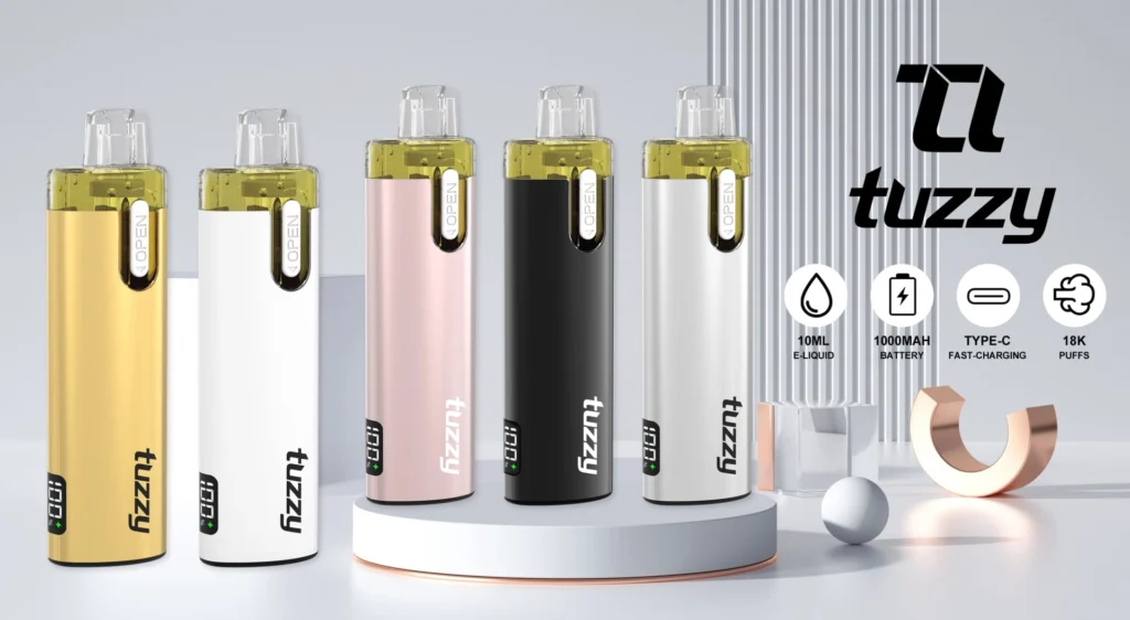 tuzzy vape open pod disposable vape